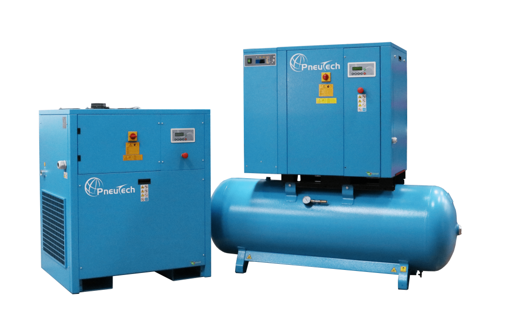 Pneutech RK Fixed Speed Rotary Screw Compressors 5-50 HP