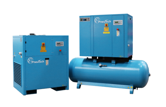 Pneutech RK Fixed Speed Rotary Screw Compressors 5-50 HP